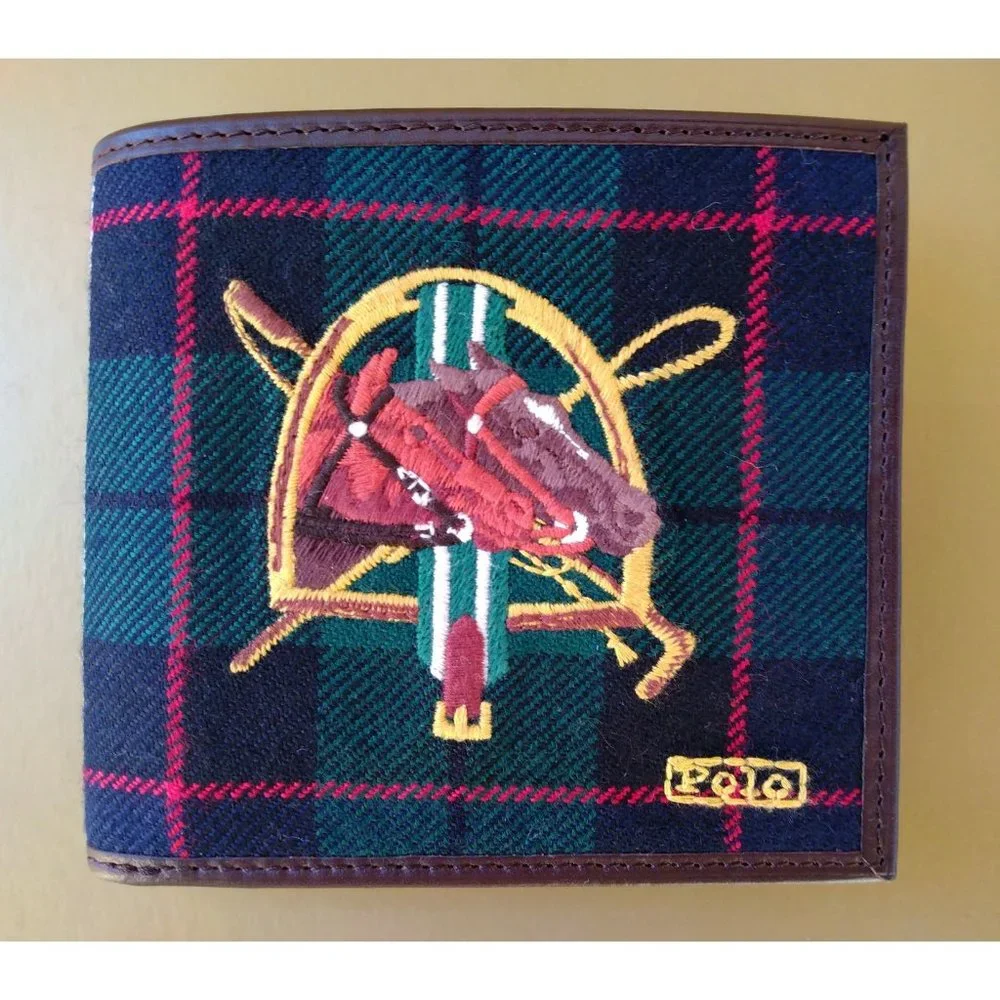 Polo Ralph Lauren Men’s Equestrian Tartan Wallet